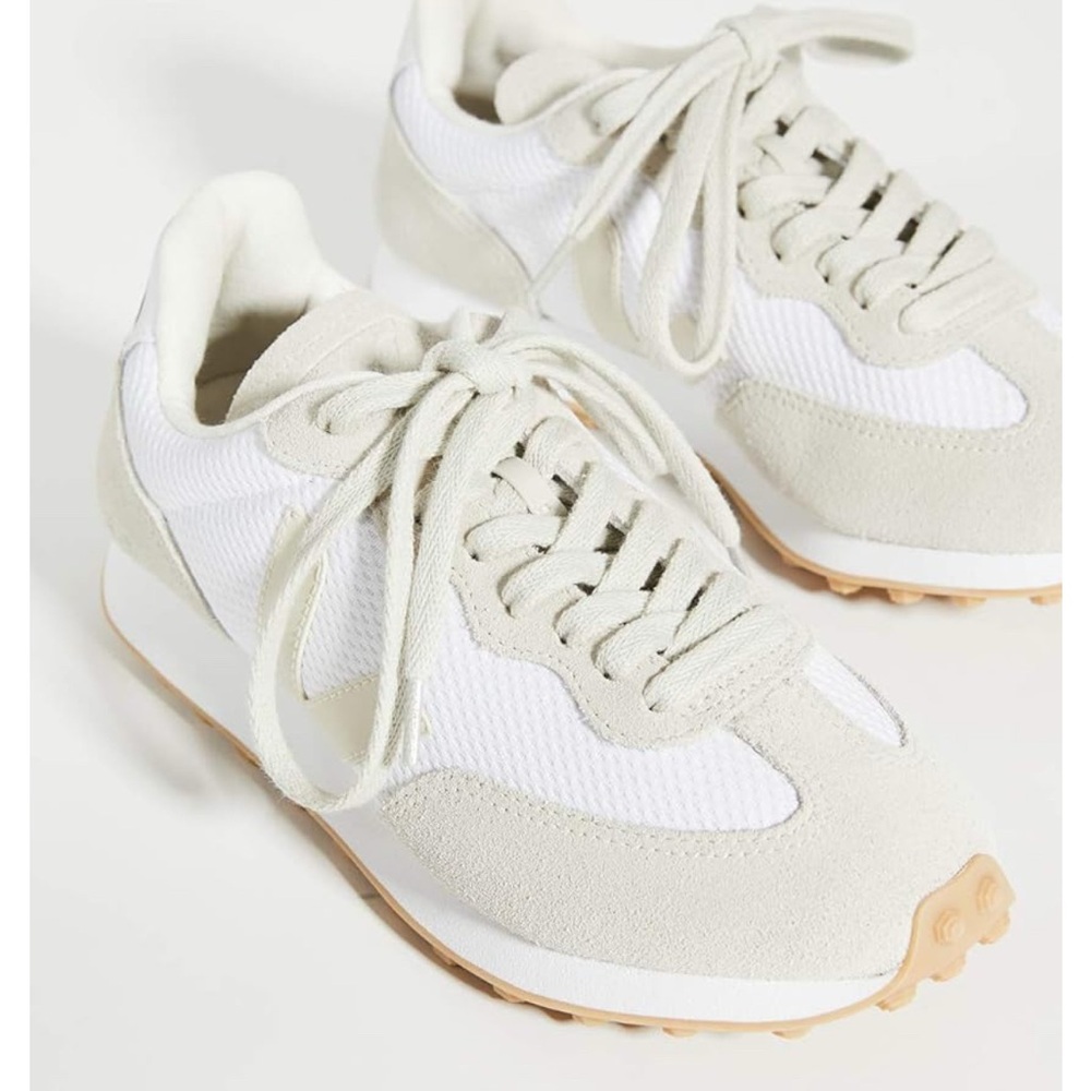 Stylish White and Cream Sneakers